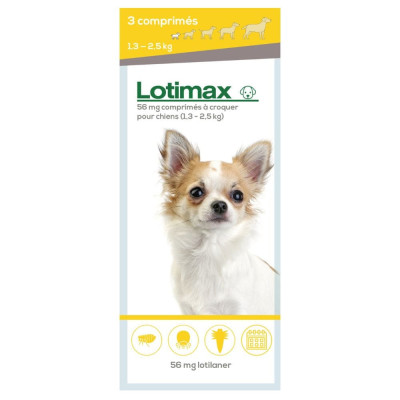 Lotimax chiens 3 comprimés - Petits à grands chiens