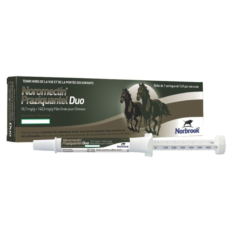 Noromectin Praziquantel Duo - Pâte orale pour chevaux