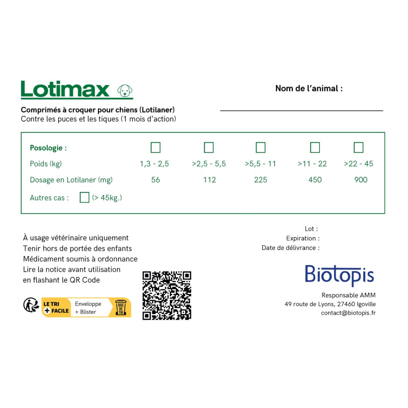 Pochette Lotimax CN x25