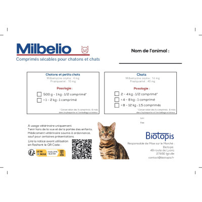 Pochette Milbelio Chat/Chaton x25