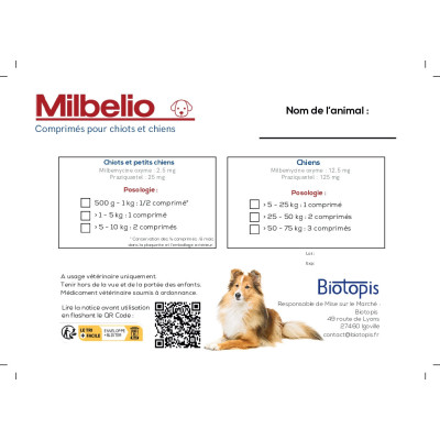 Pochette Milbelio Chien/Chiot x25